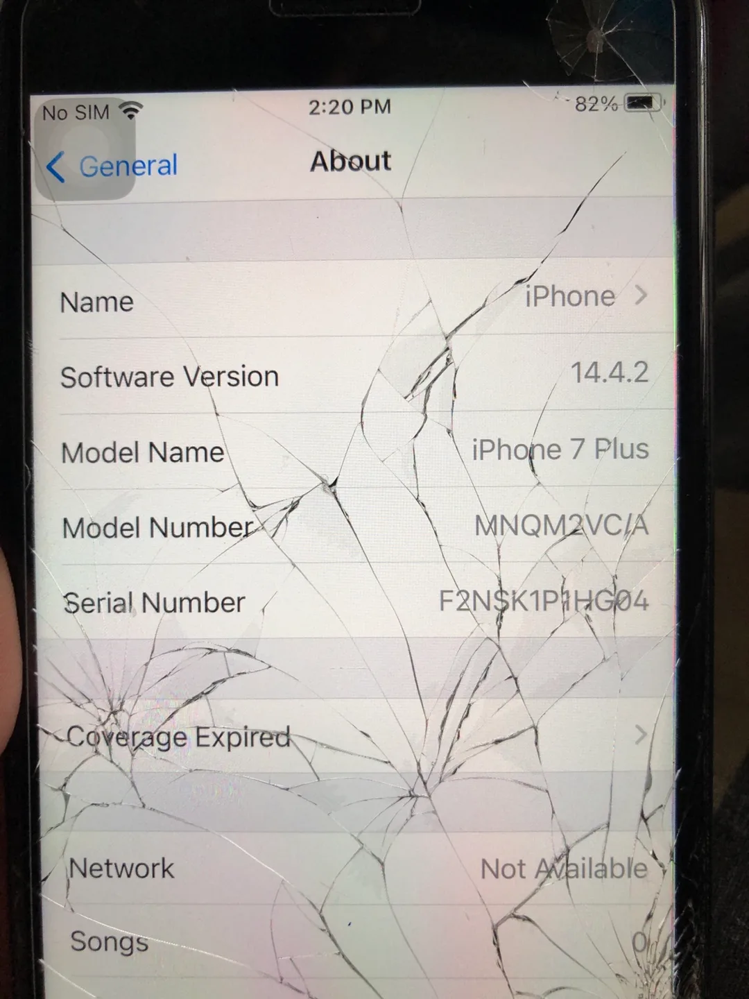 iPhone 7 Plus - Black - Damaged Screen 32GB image indicator(5)