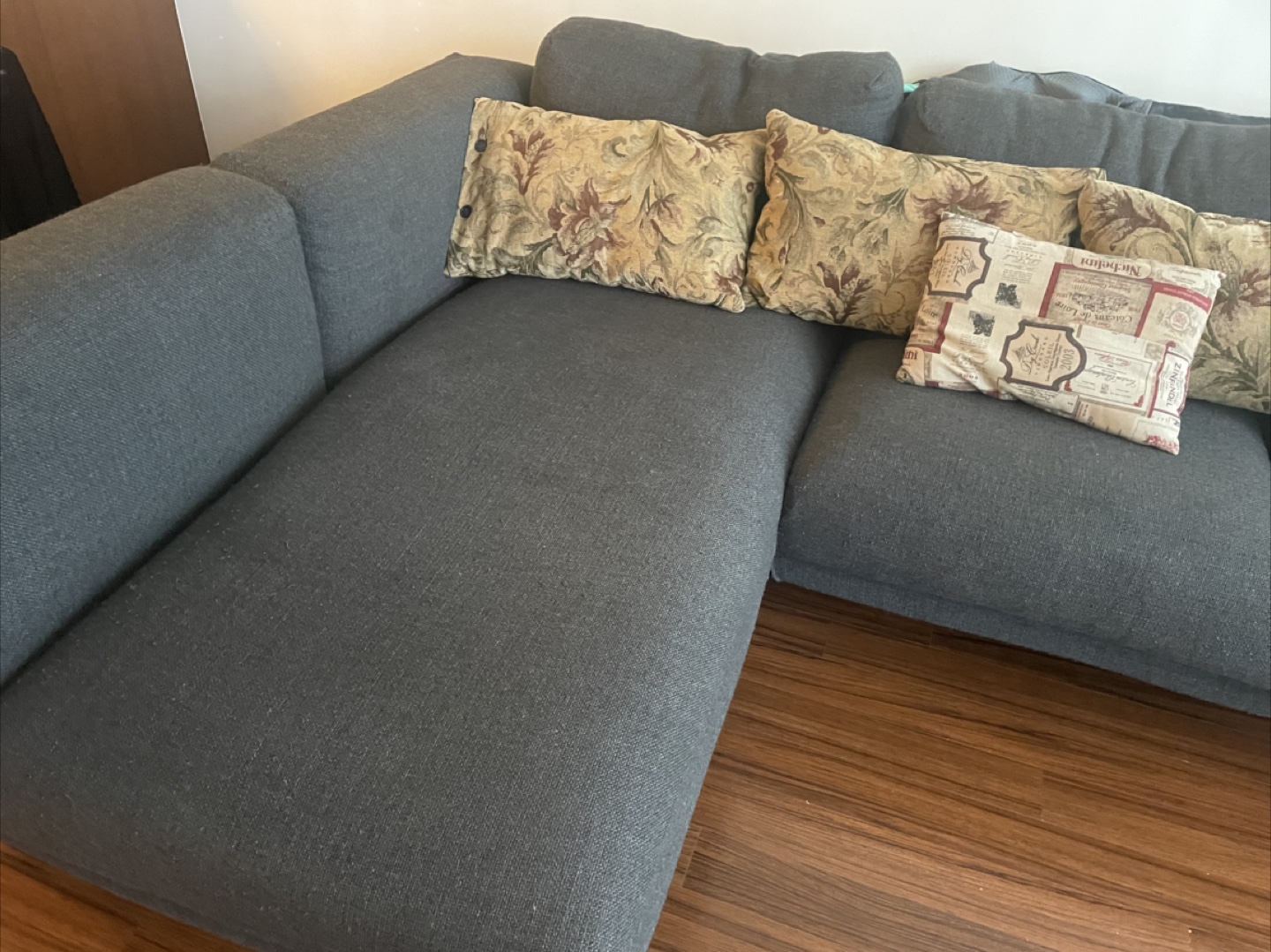 MOVING SALE- IKEA Grey Sectional Sofa with chaise - photo 4