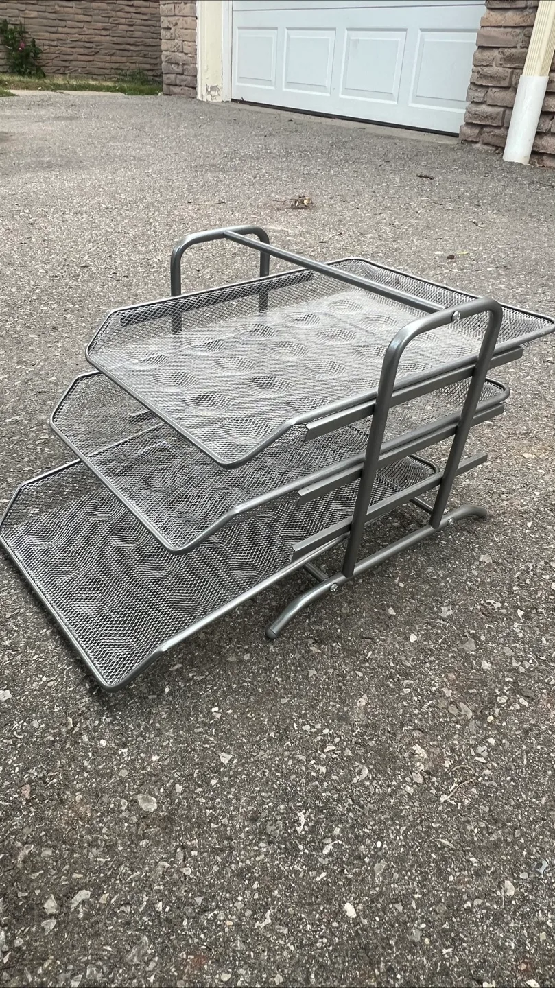 IKEA Dokument Letter Tray - Silver image indicator(2)