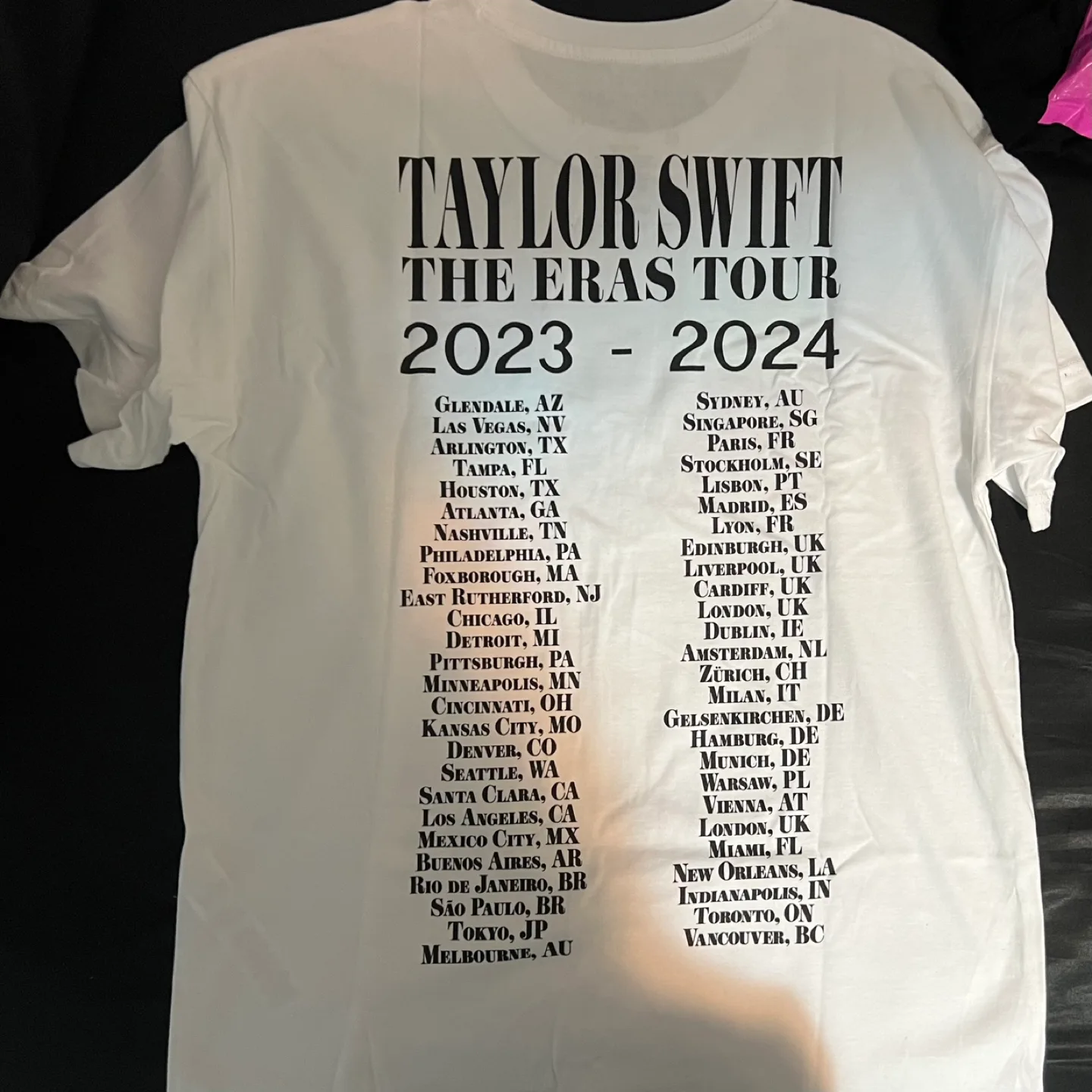 NEW Taylor Swift Eras Tour T-Shirt - Size M (All tour dates) image indicator(3)