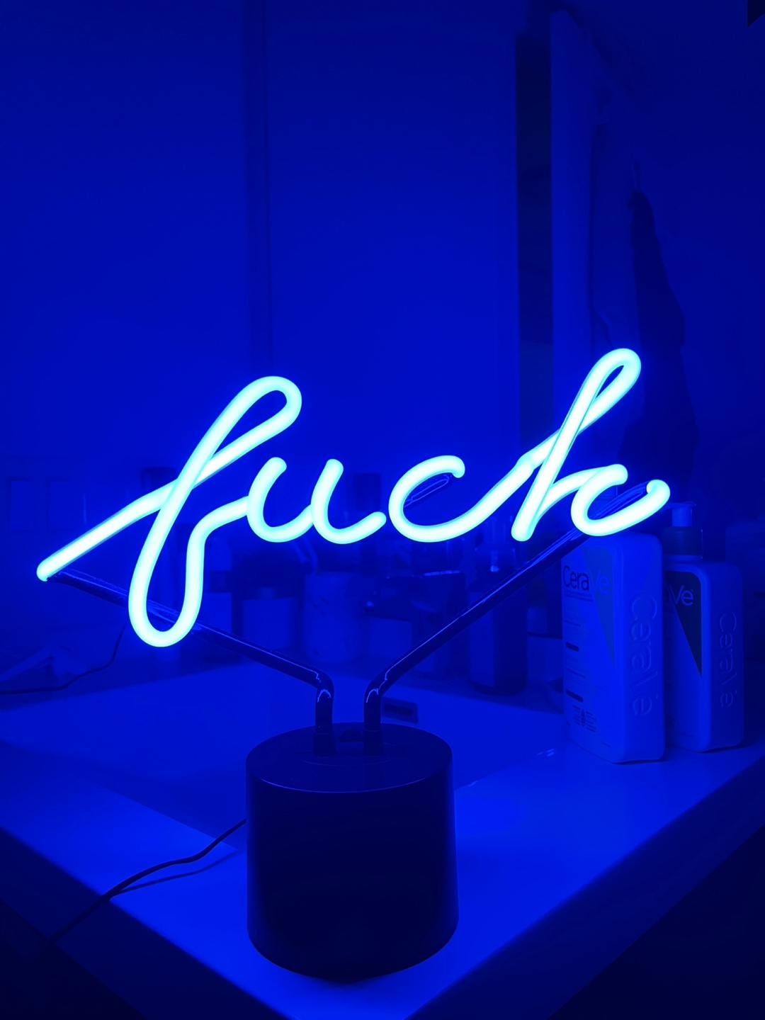 Blue Neon Sign