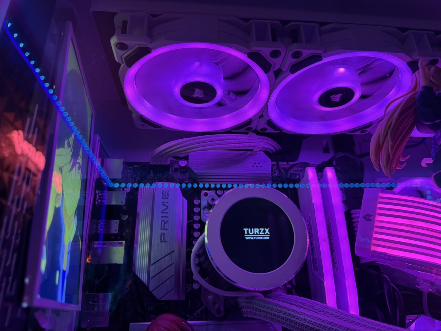 White Corsair LL120 RGB fans- 10 fan bundle