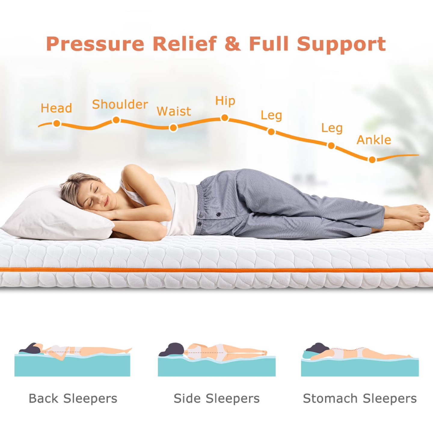 New Maxzzz 6 Inch Queen Memory Foam Mattress,Gel Infused - photo 4