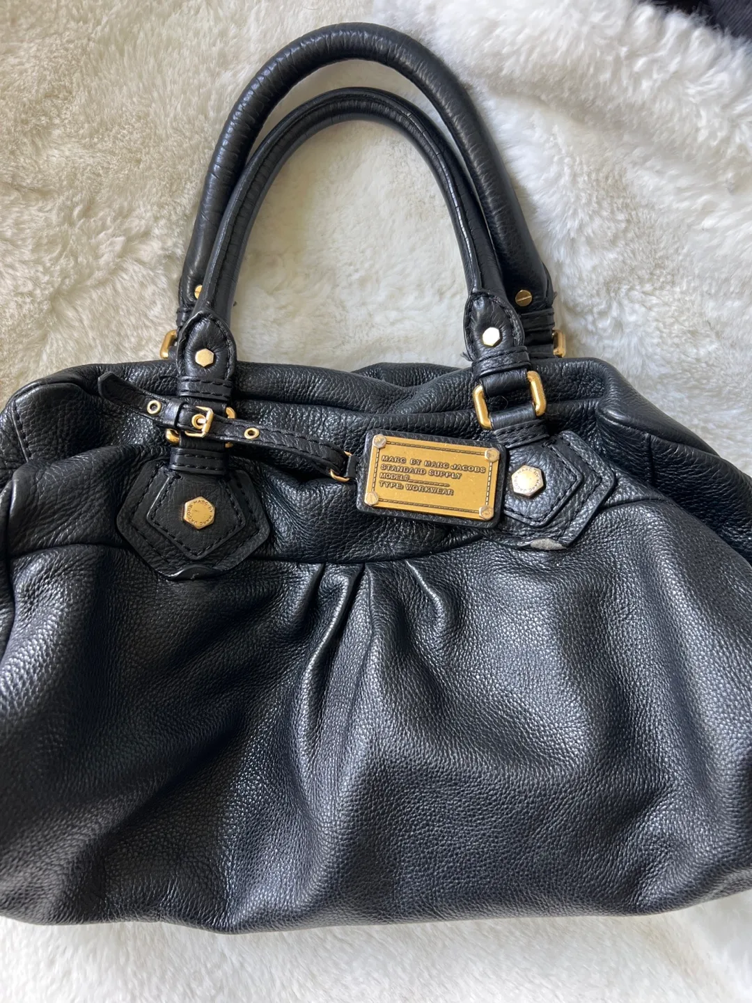 Marc by Marc Jacobs Standard Supply Black Leather Tote thumbnail