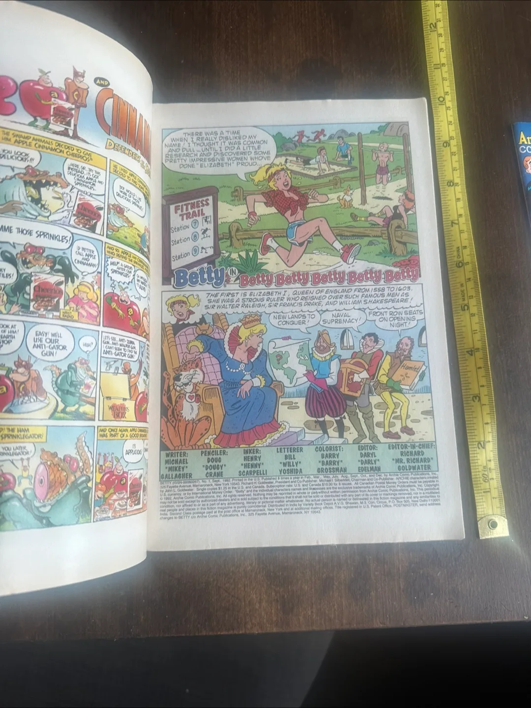 First issue Betty Comic Book 1992 image indicator(2)