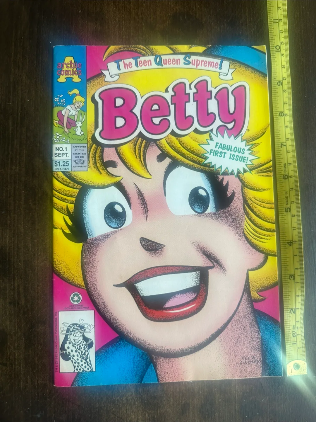 First issue Betty Comic Book 1992 thumbnail