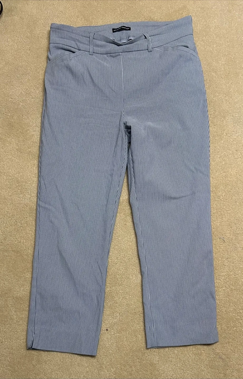 Hilary Radley Striped Cropped Pants - Size 8 thumbnail