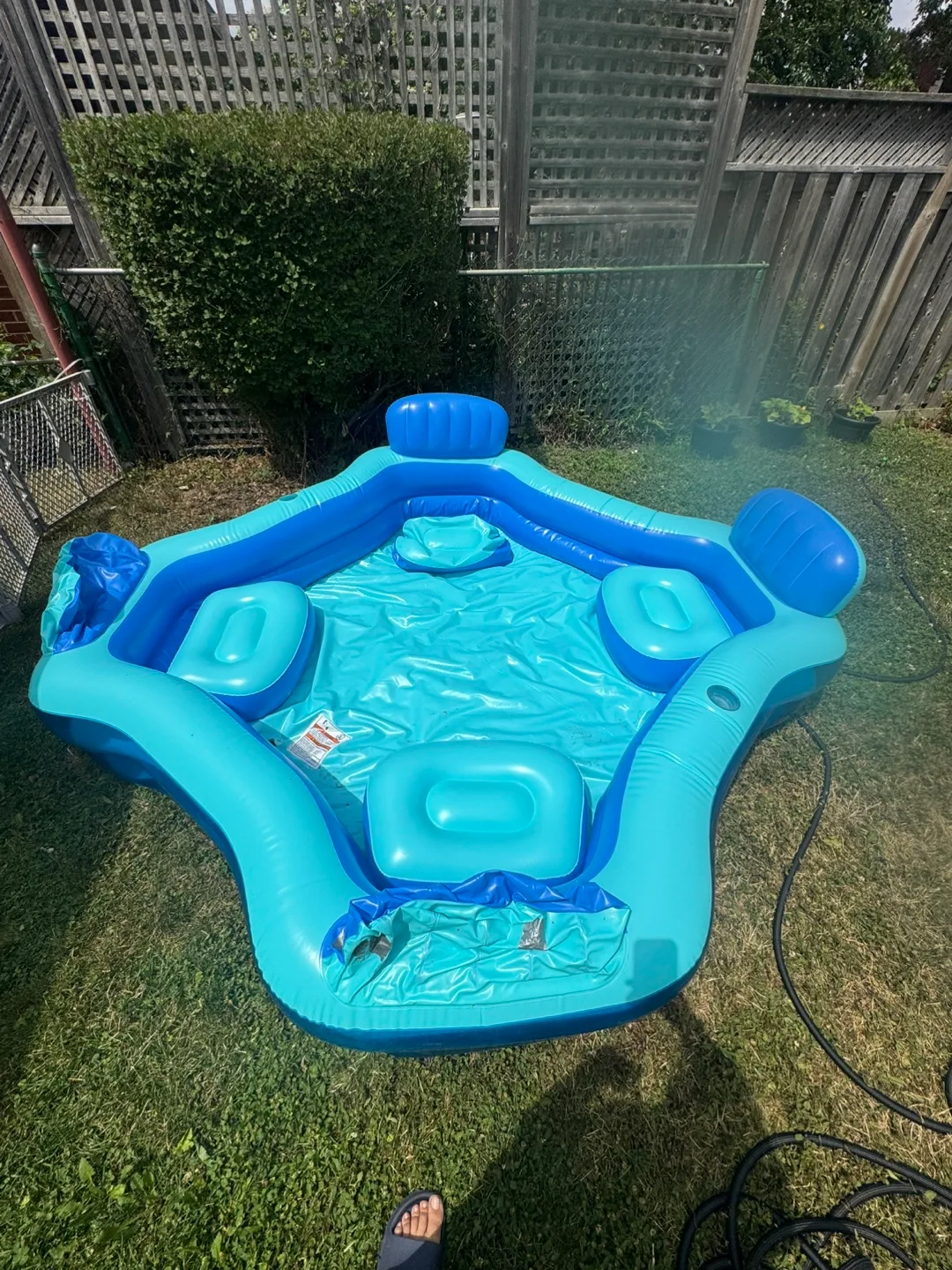 Inflatable Family Pool - Blue thumbnail