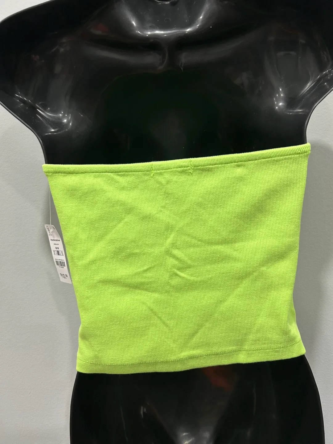 Neon green scrunch tube top image indicator(3)