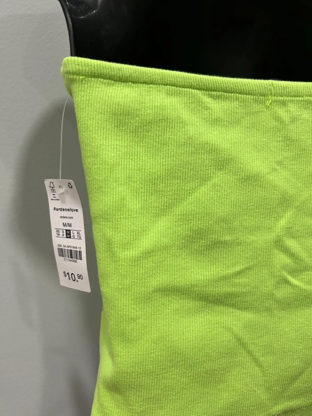 Neon green scrunch tube top image indicator(4)