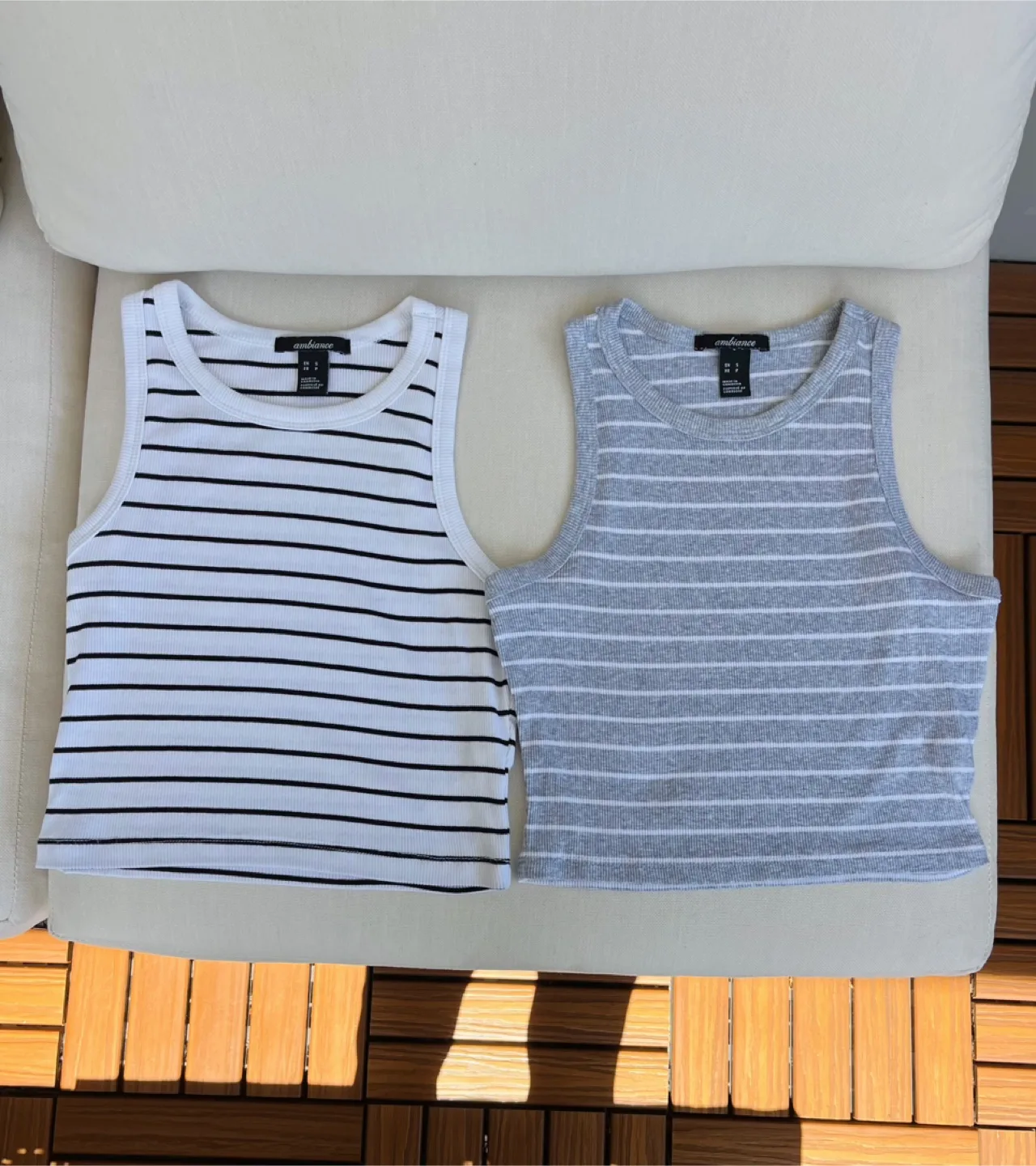 Brand New Ambience Striped Tank Tops - Size S thumbnail