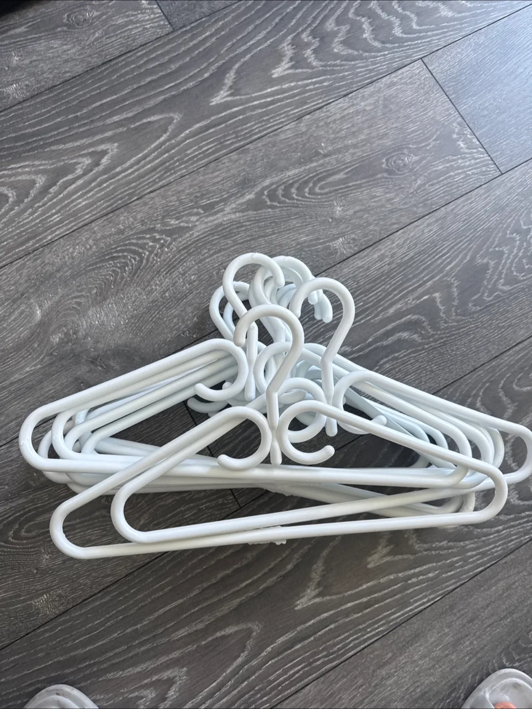 White Clothes Hangers - Set of 10 thumbnail
