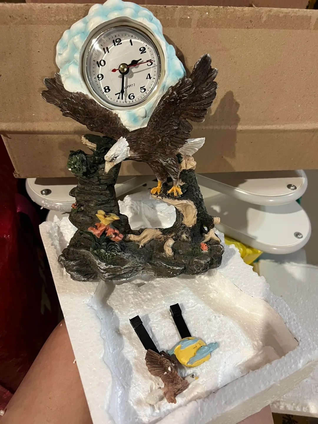 Eagle Sculpture Clock thumbnail