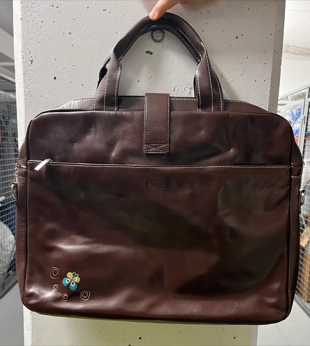 Brown Floral Laptop Bag image indicator(2)
