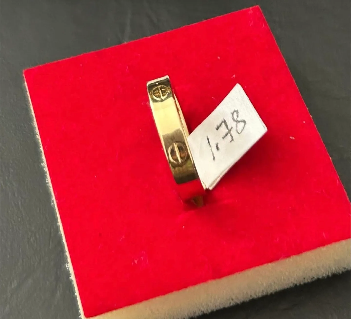 18k Saudi gold Cartier Love Ring thumbnail