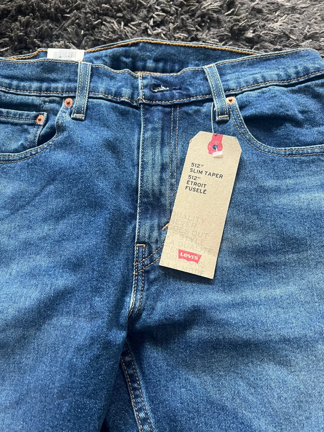 New Levi's 512 Slim Taper Jeans 32x32 thumbnail