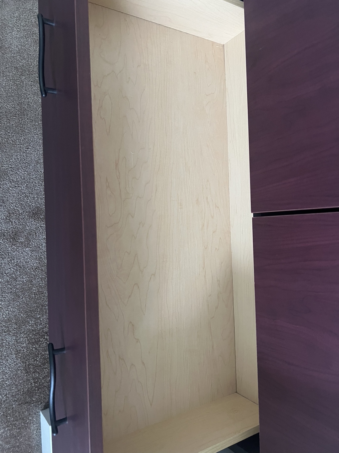 Dark Wood Armoire with Drawers and Shelves - photo 5