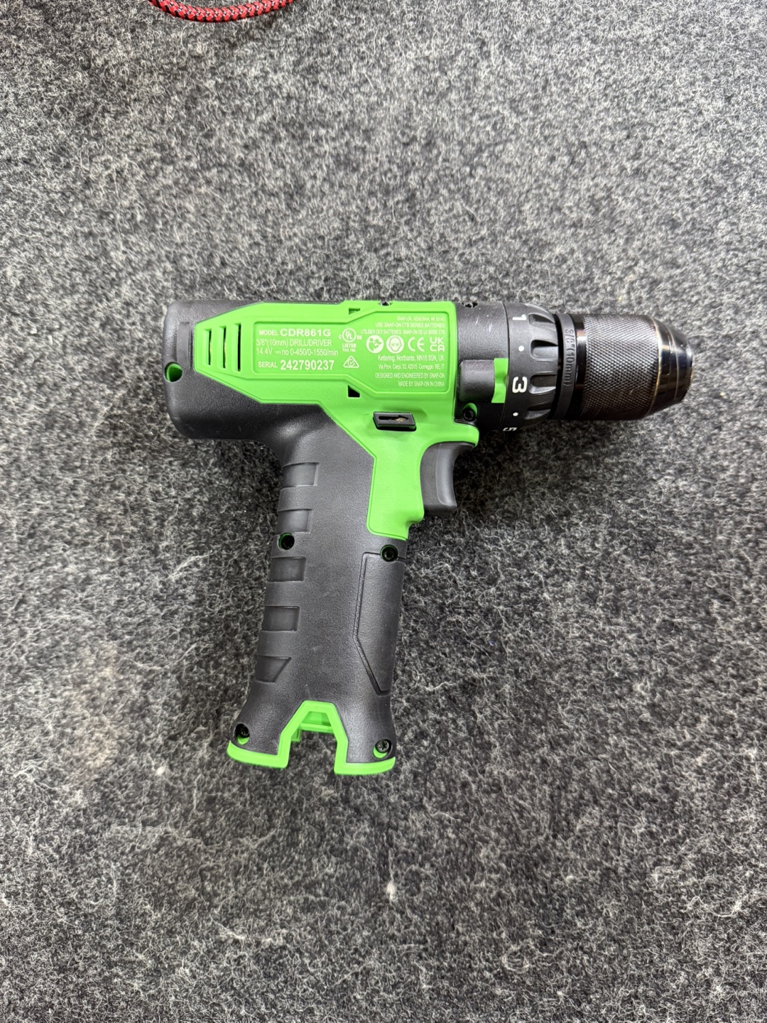 Snap-on CDR681G Brushless Cordless Drill - photo 3