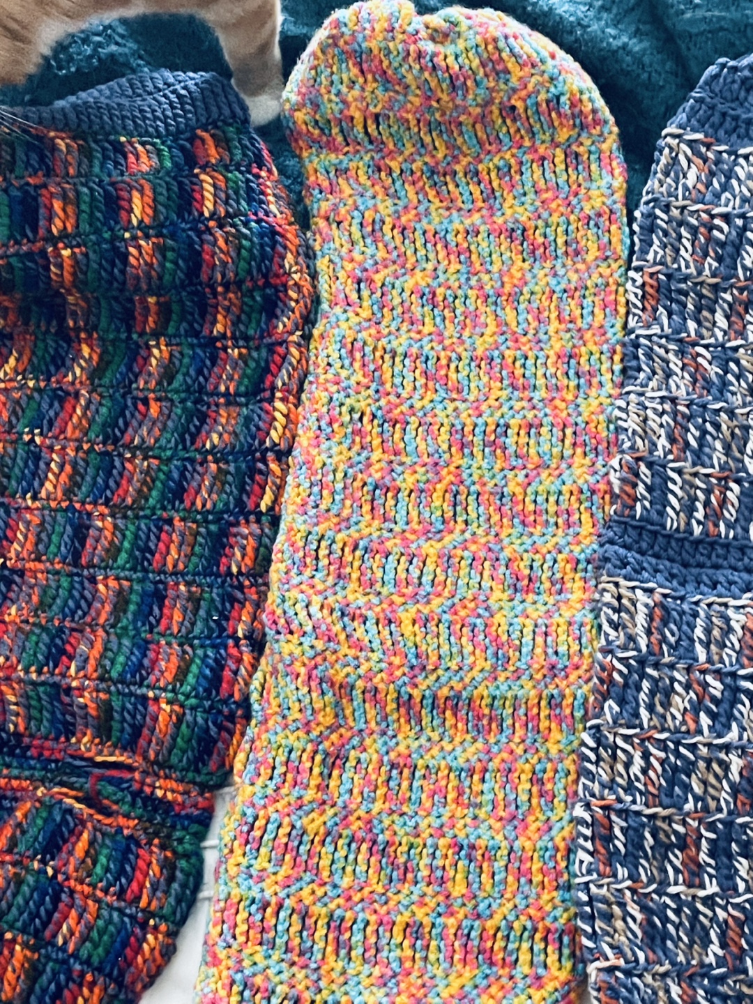 Hand knit yoga mat bags
