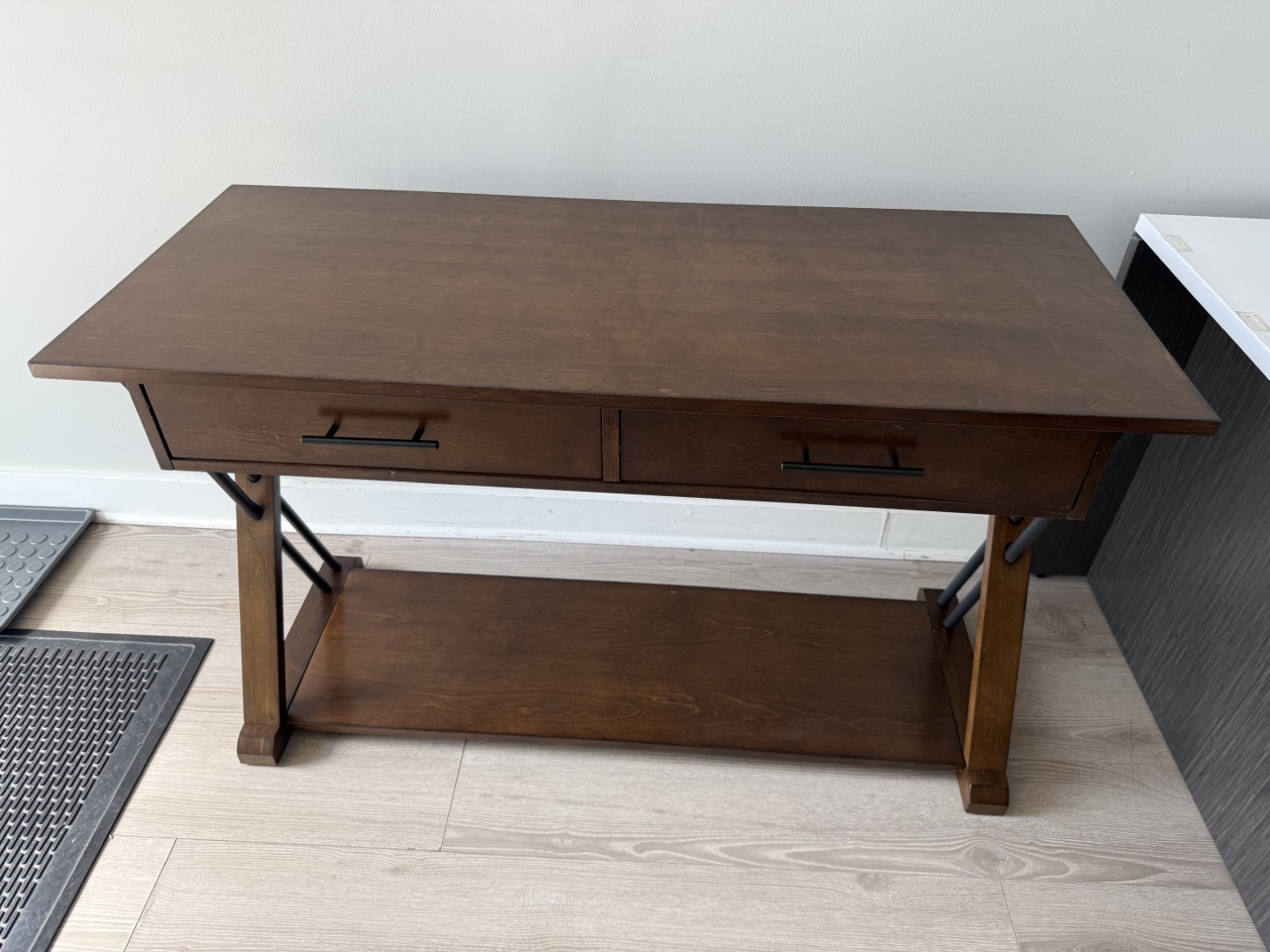 Wood Desk with Drawers ELGIN MODERN CONSOLE TABLE
