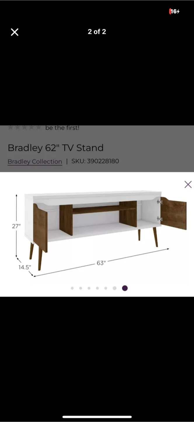Bradley 62" TV Stand image indicator(2)