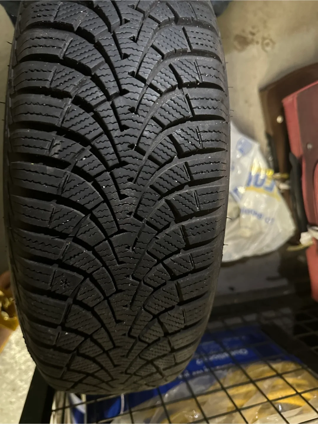Goodyear Winter Tire 195/65R15 on Rim thumbnail