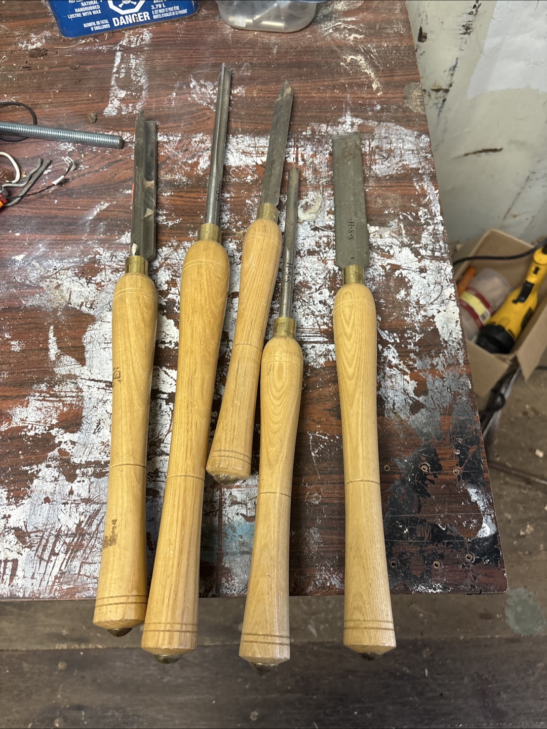 Wood Turning Chisels - Set of 5