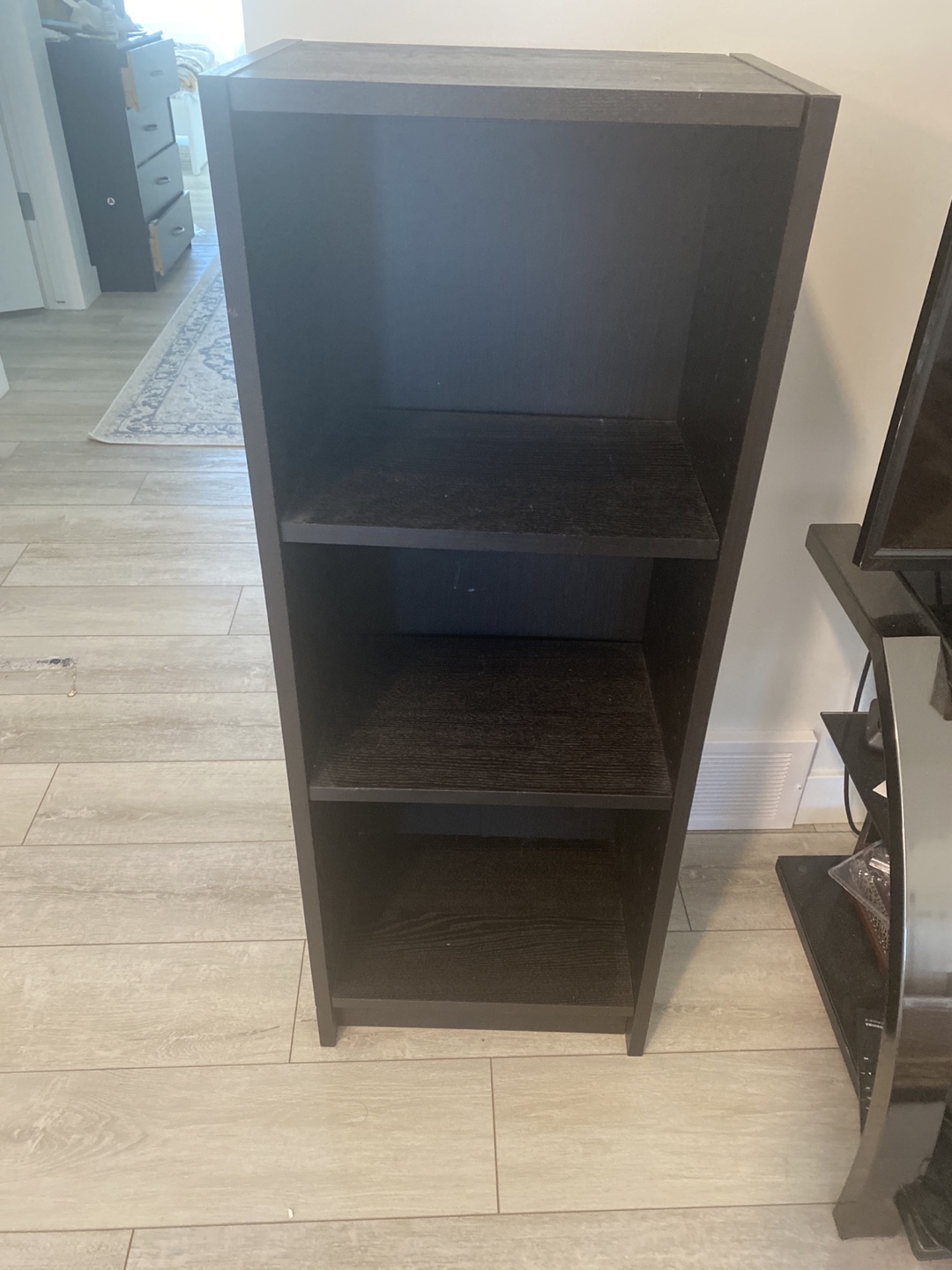 Black Wooden Bookcase - photo 3