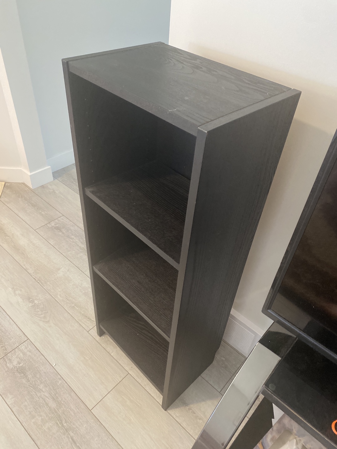 Black Wooden Bookcase - photo 2