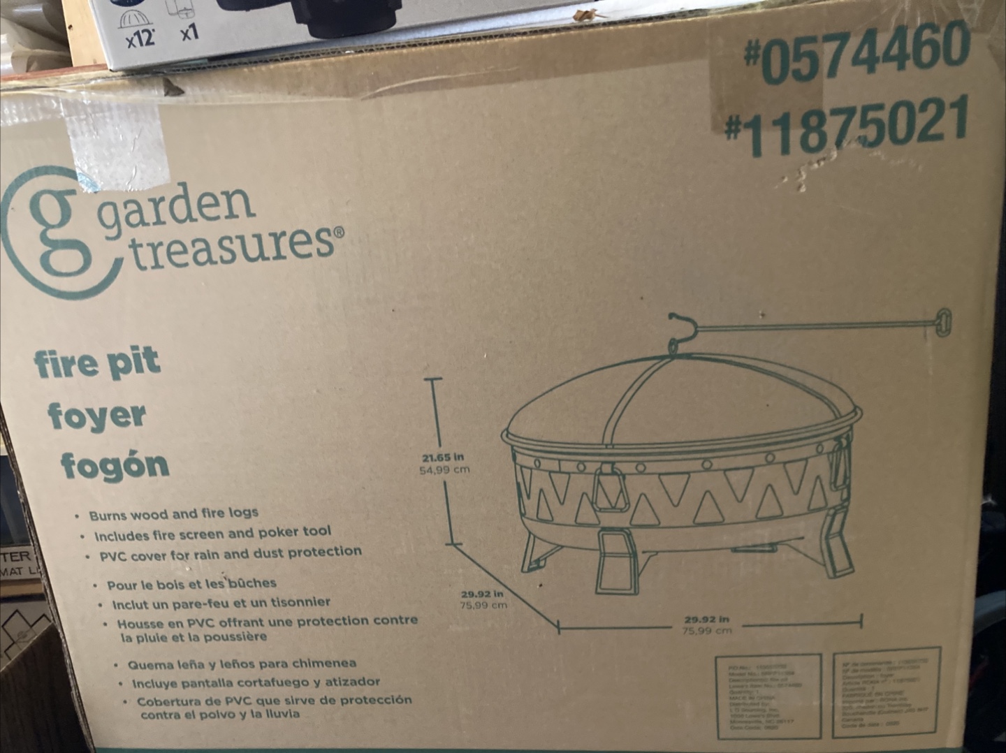 Garden Treasures Fire Pit w/ Cover