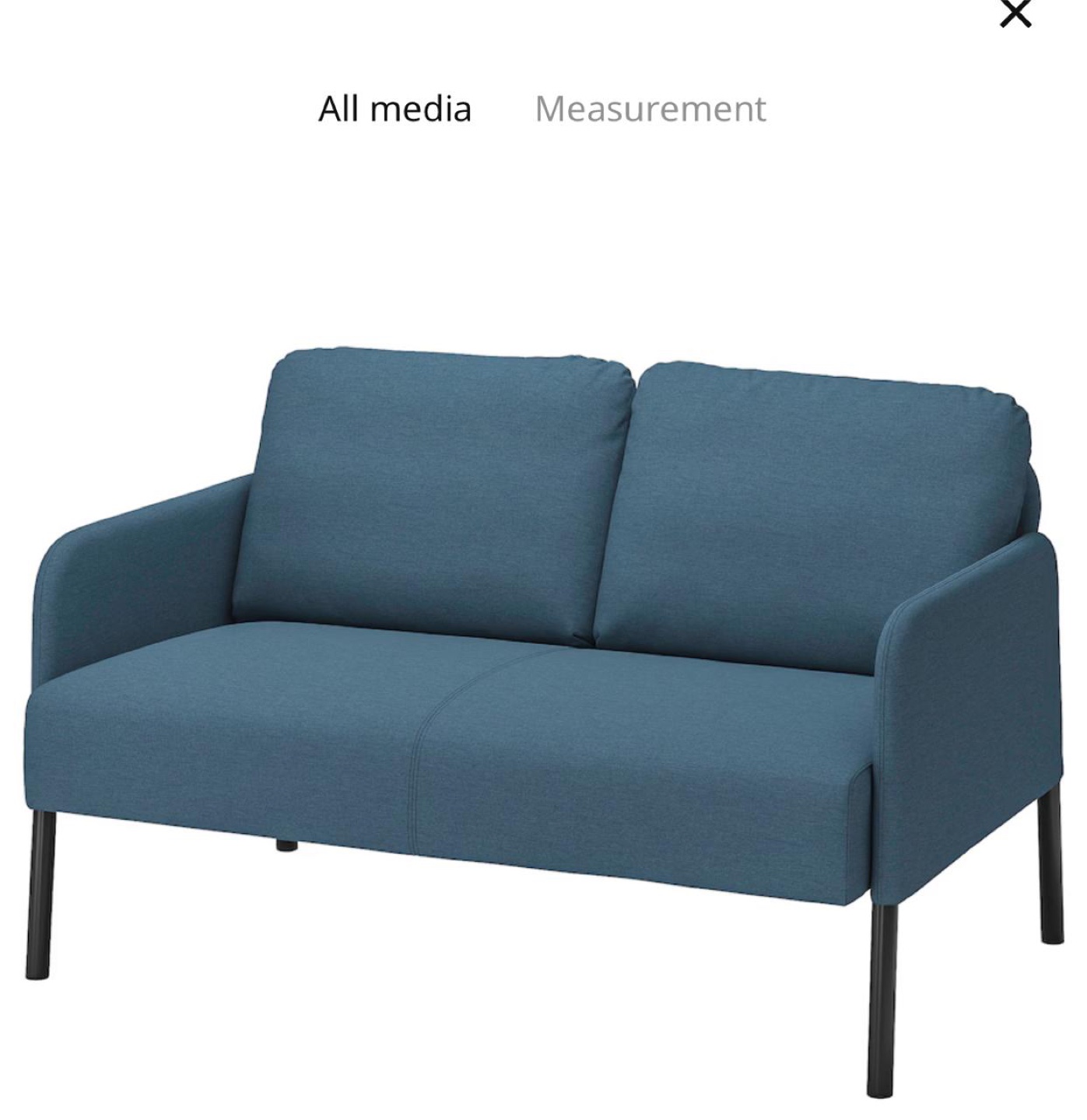 IKEA Dagarn 2-Seat Sofa - Blue - photo 2