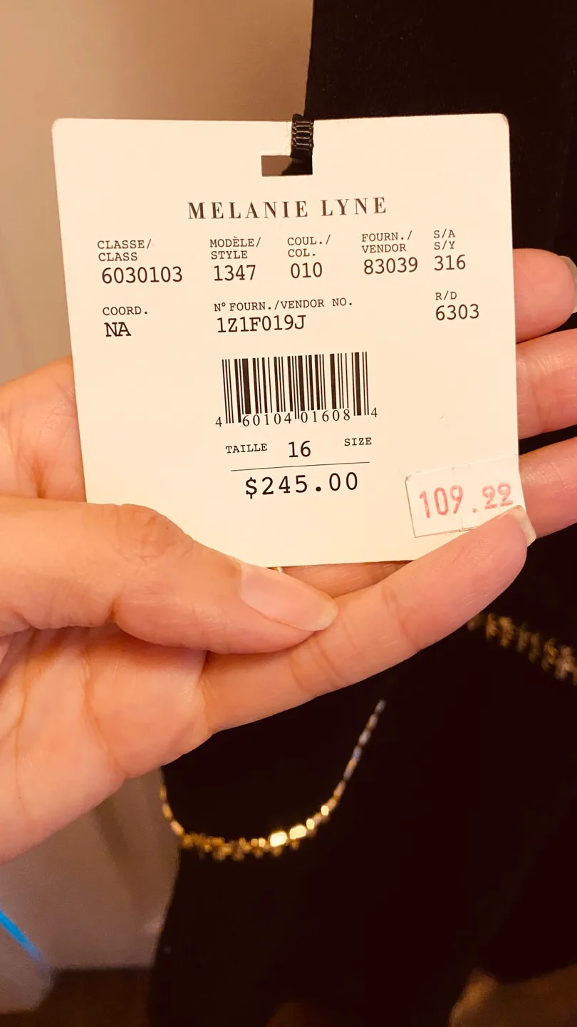 Melanie Lyne Black Dress - Size 16 image indicator(5)