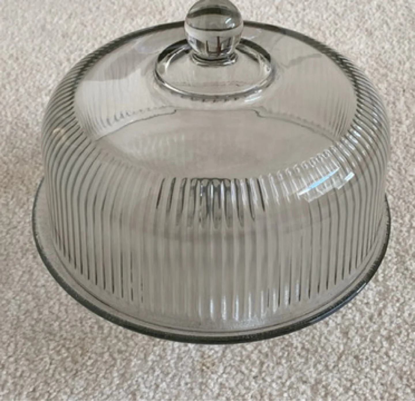 Glass Cake Stand with Dome Lid thumbnail
