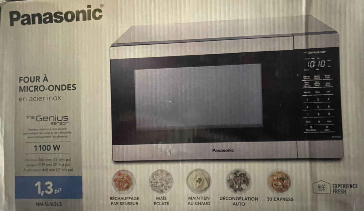 Panasonic Genius 1100W Microwave NN-SU65LS - photo 3