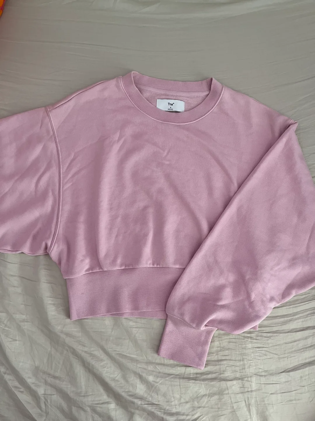 Aritzia Tna Pink Cropped Crewneck thumbnail