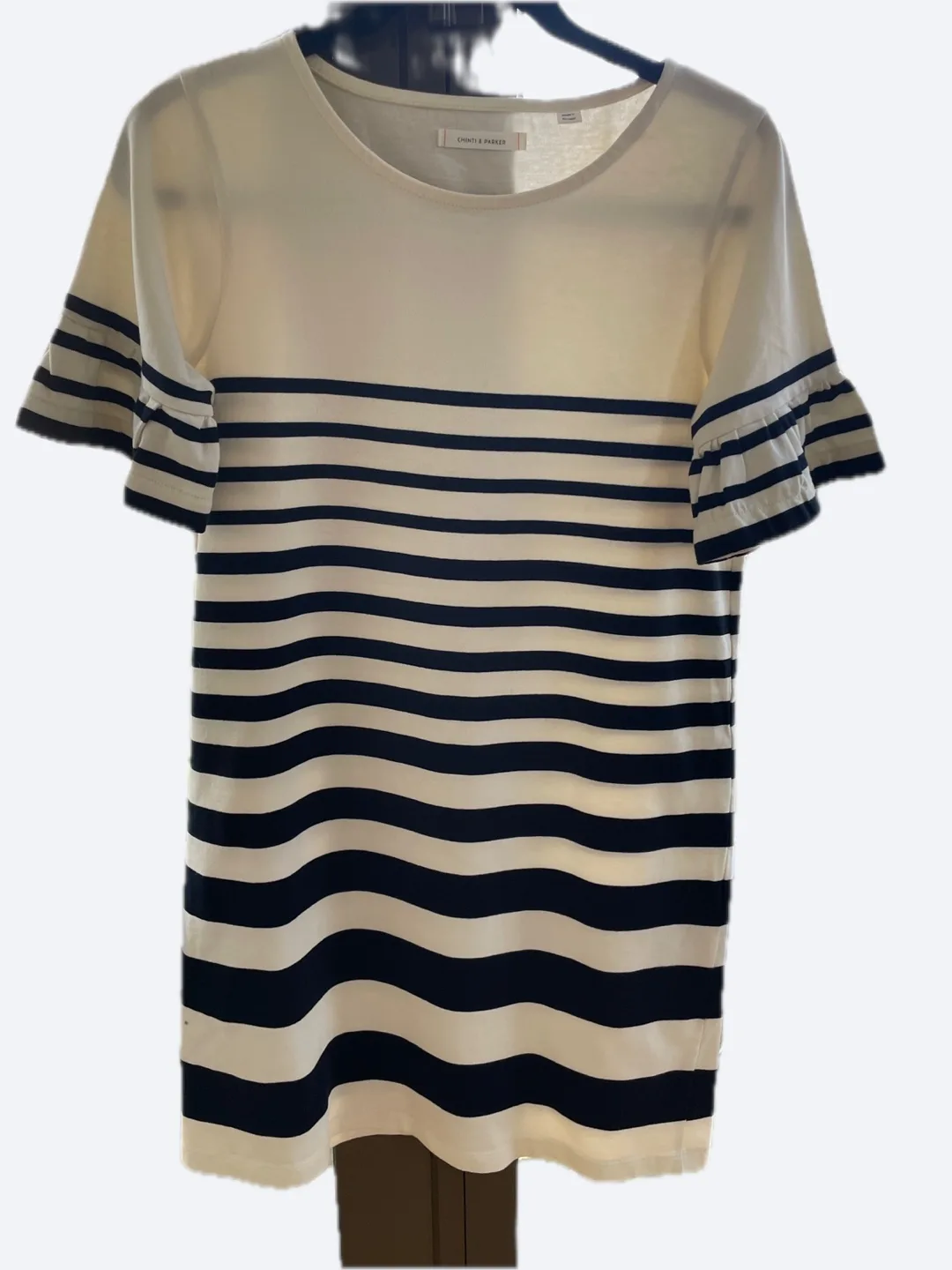 Chinti & Parker Striped Cotton Dress - Size S thumbnail
