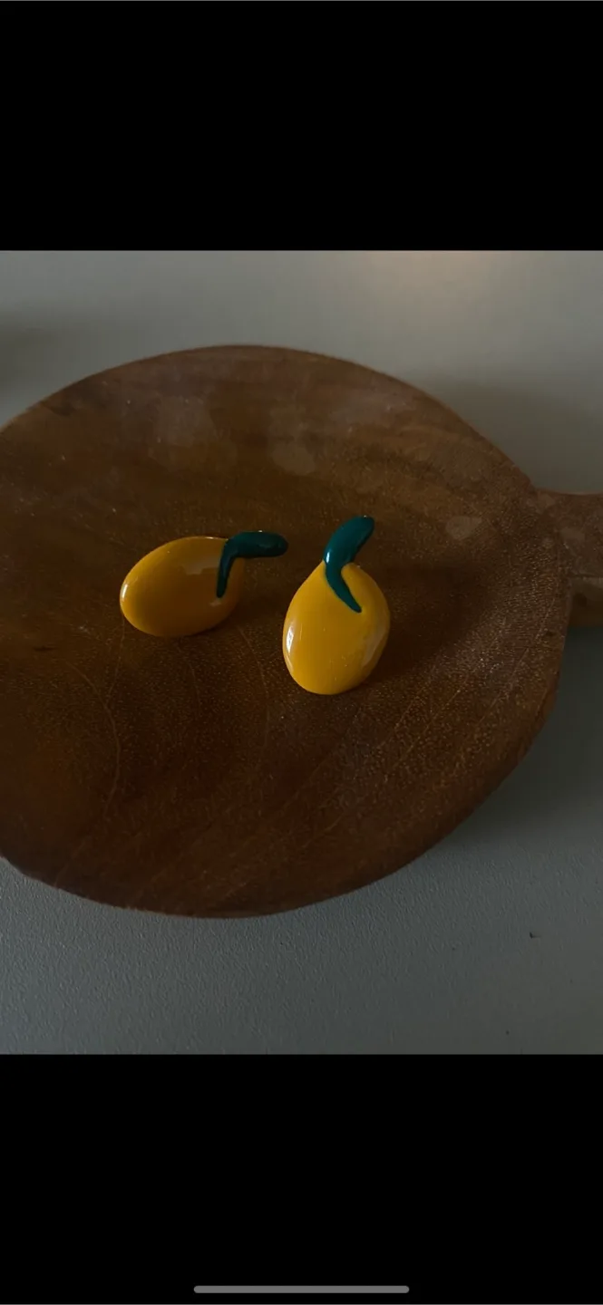Yellow Mango Earrings thumbnail