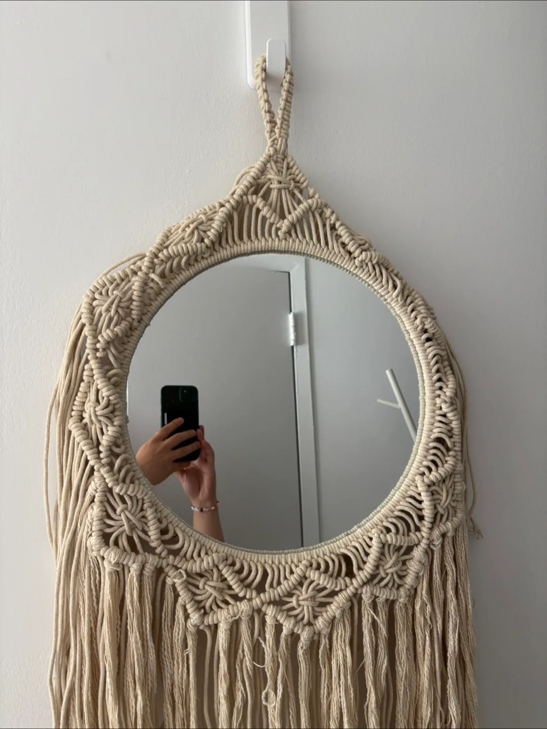 Macrame Hanging Mirror - Boho Decor 🇨🇦 image indicator(5)