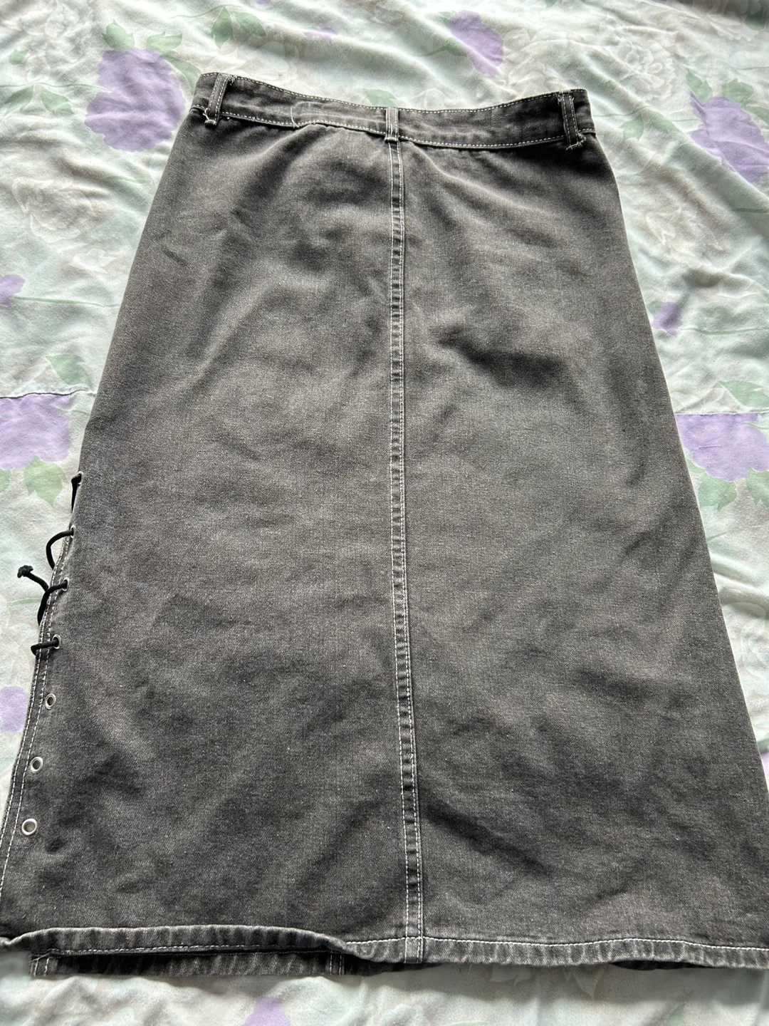 Grey Denim Skirt image indicator(2)