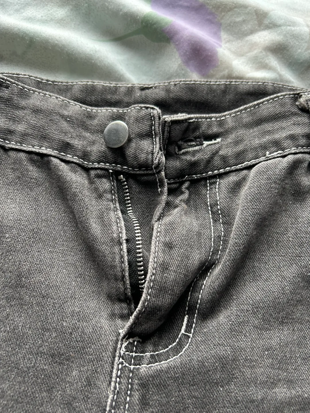Grey Denim Skirt image indicator(3)