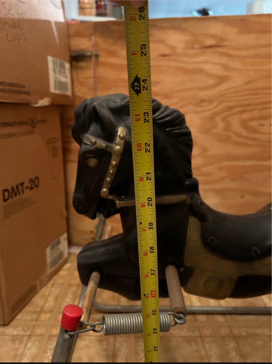 Vintage Black Rocking Horse - photo 5