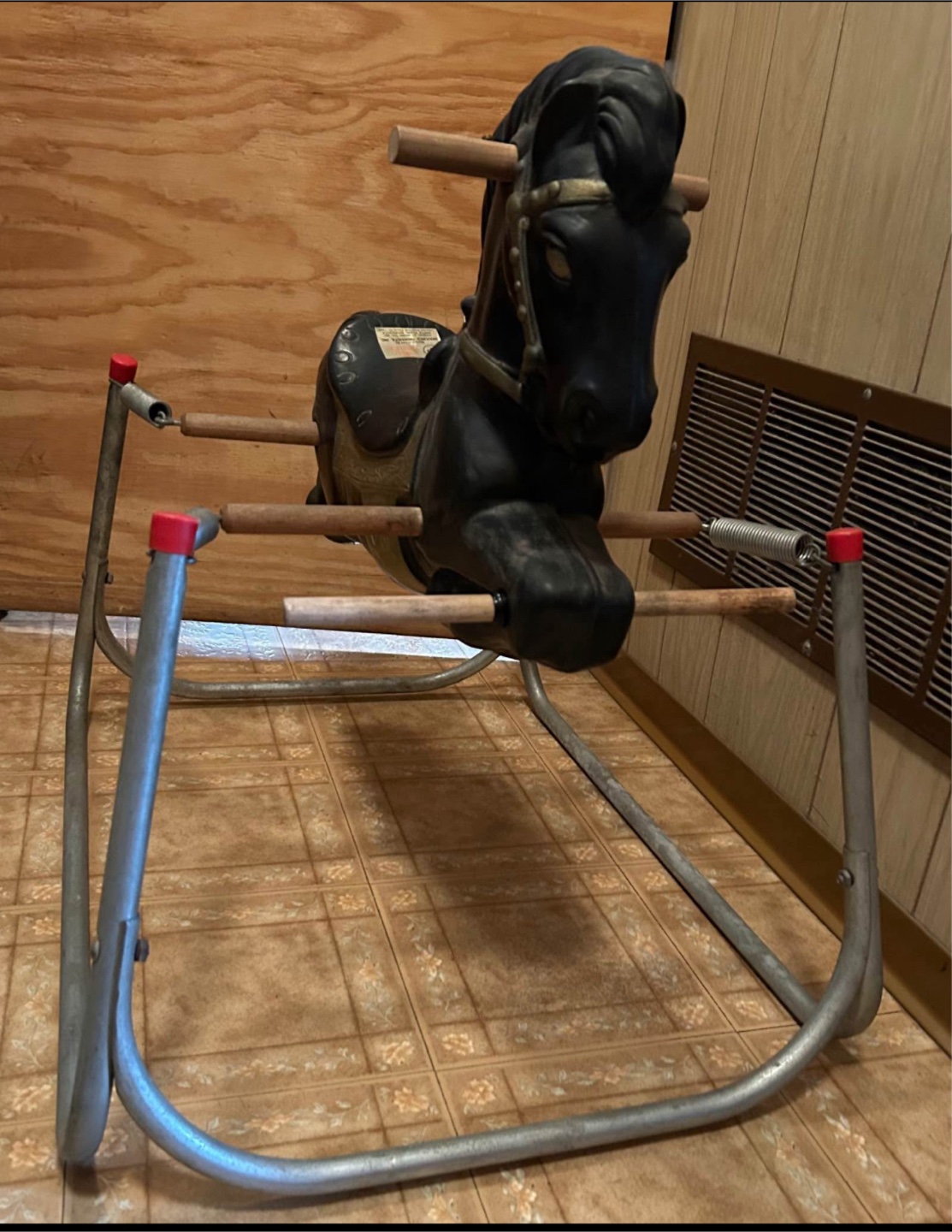 Vintage Black Rocking Horse - photo 2