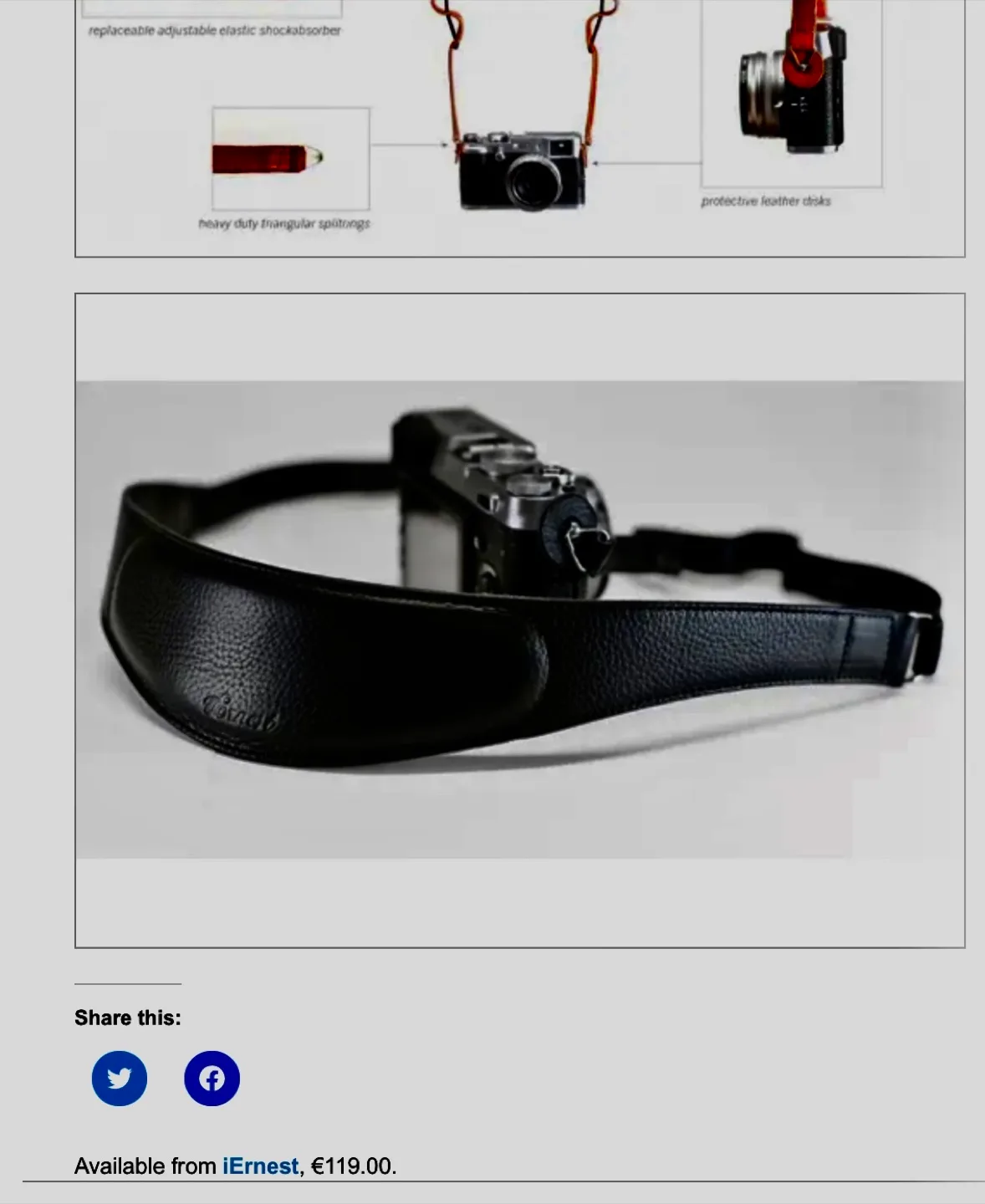 iErnest Leather Camera Strap - Brown image indicator(4)