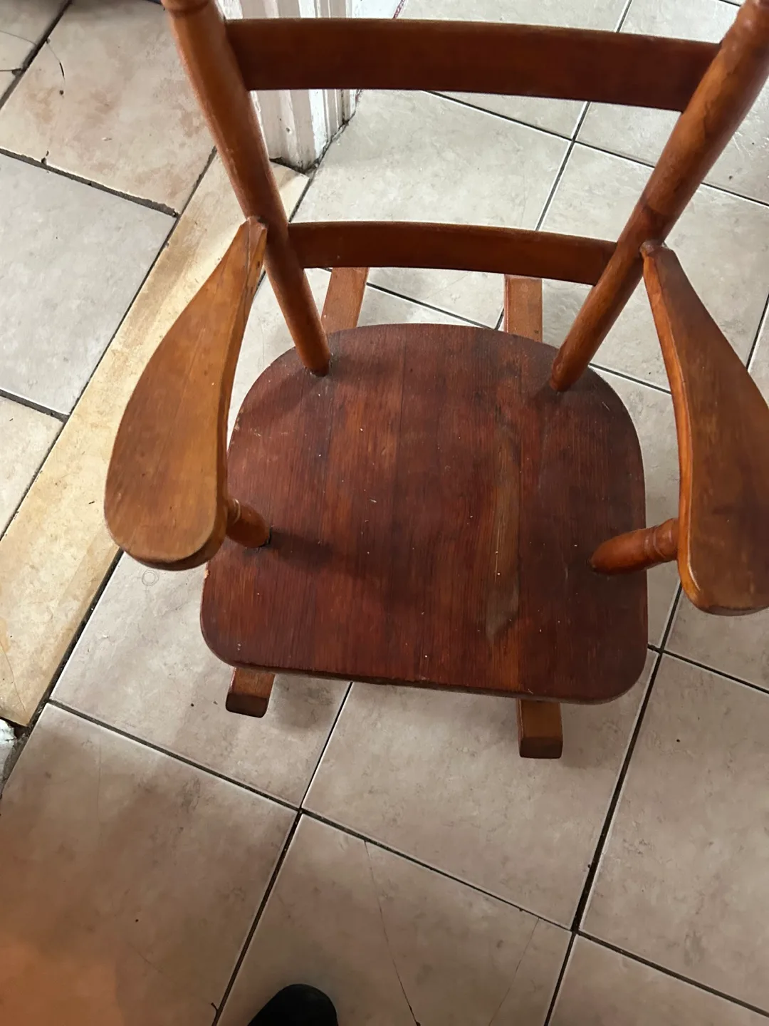 Vintage Wooden Rocking Chair thumbnail