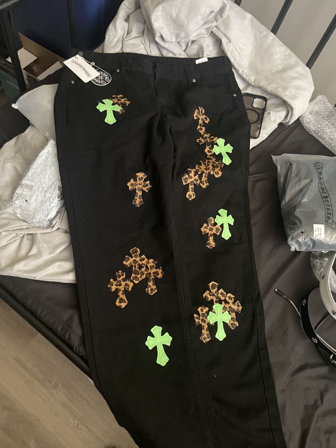 Chrome heart jeans - photo 4