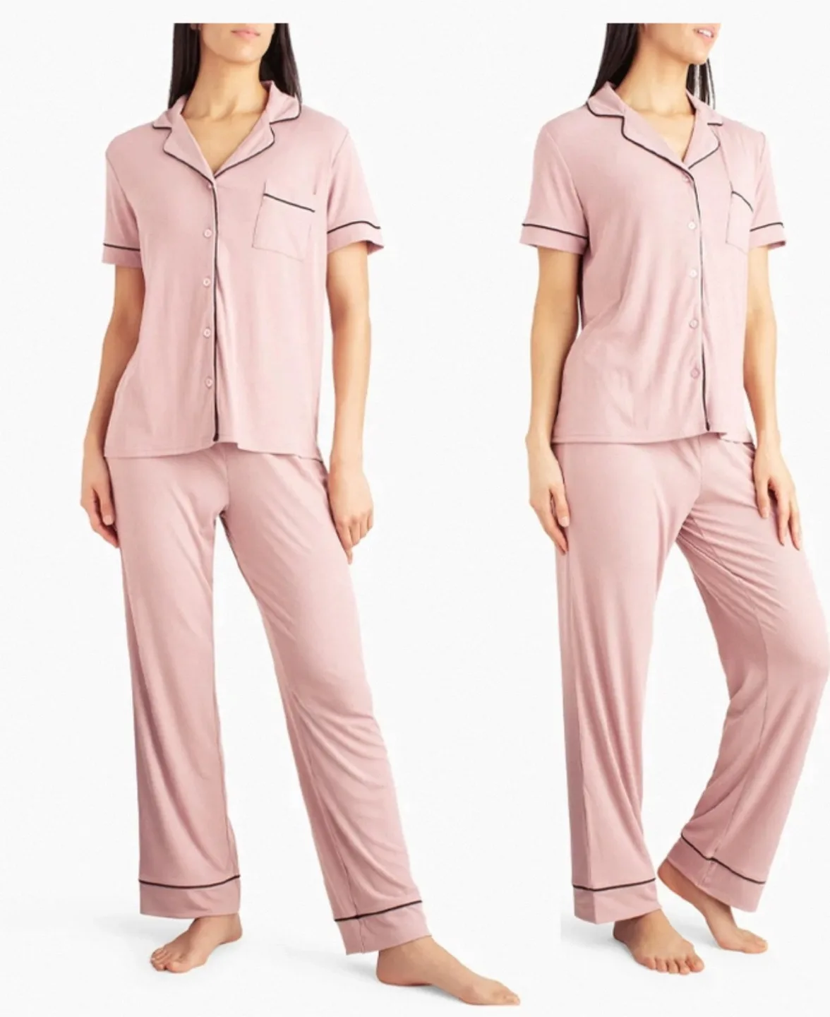 Nicole Miller Pink Pajama Set - Size M thumbnail