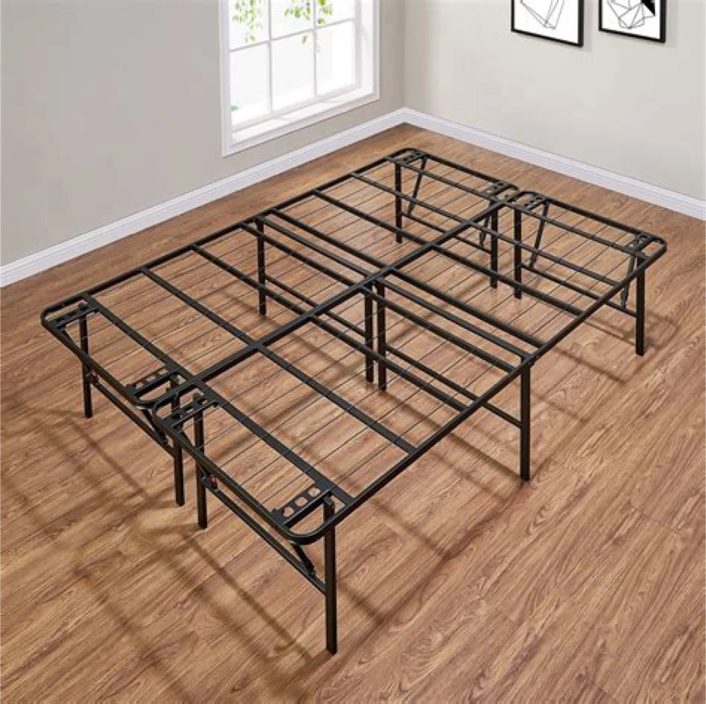 18” Queen Metal platform storage Bed Frame thumbnail