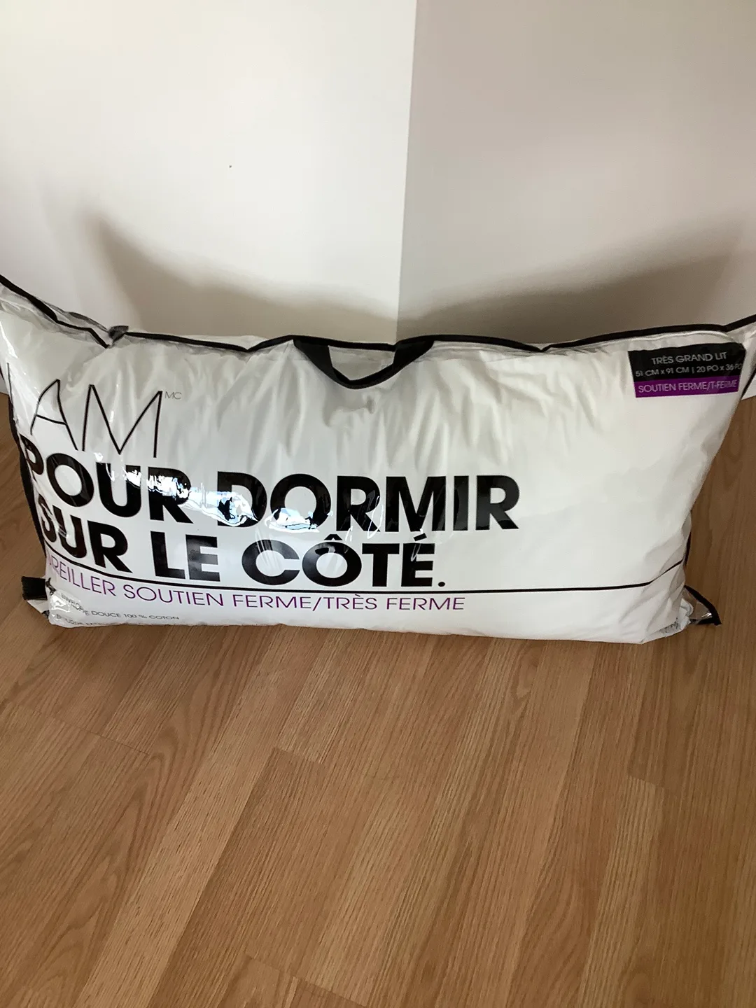 Brand New - I AM Side Sleeper Extra Firm Support Pillow thumbnail
