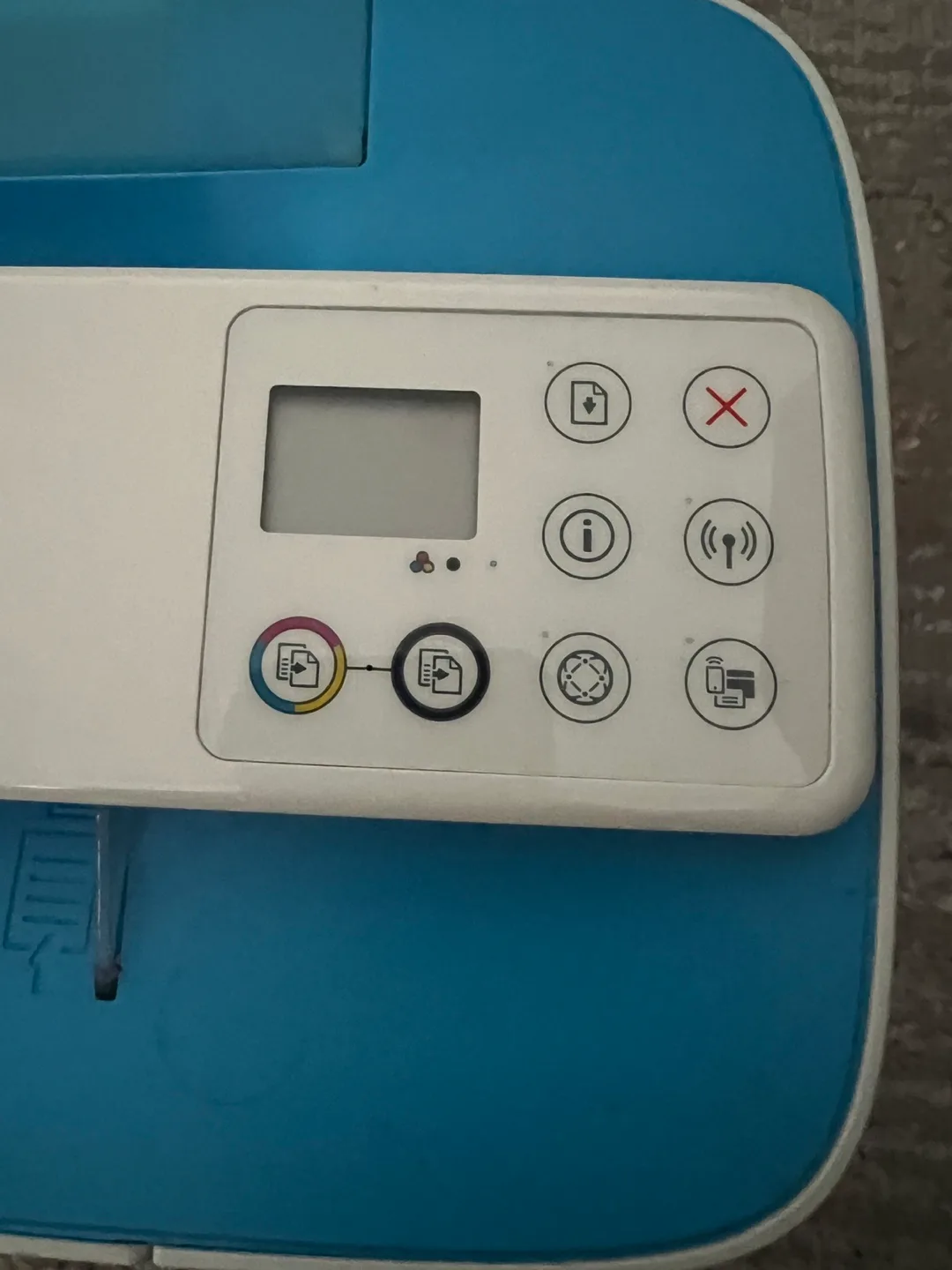 HP DeskJet 2755 Printer - Blue & White image indicator(5)