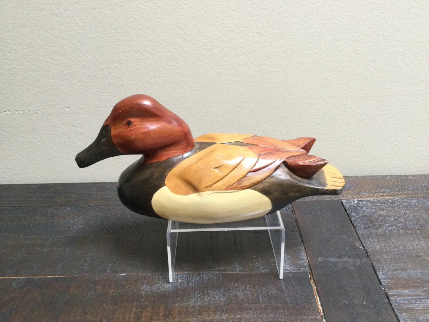🇨🇦Hand Carved Wooden Duck Figurine thumbnail